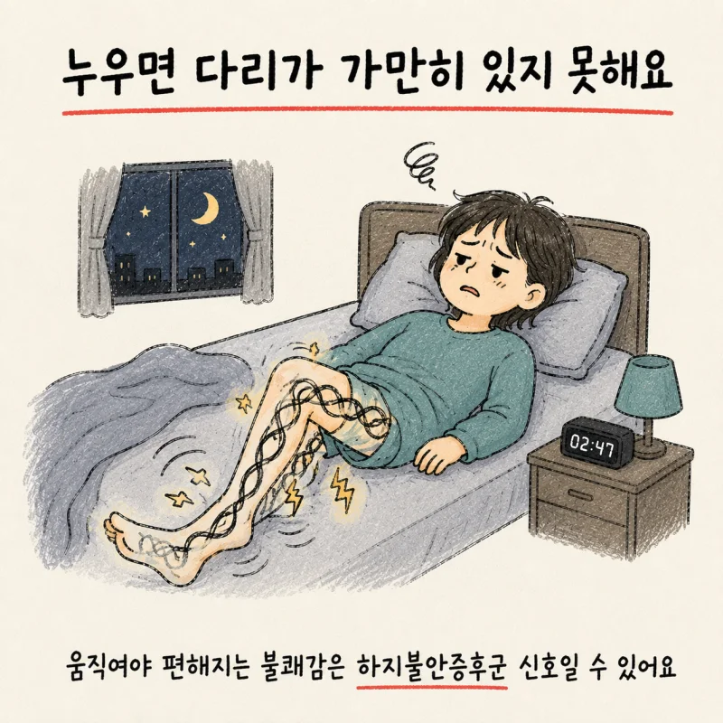 인천 송도 하지불안증후군 · 다리불안증 · 야간 다리 경련