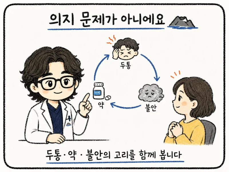 “두통약 내성이 생긴 걸까요?”