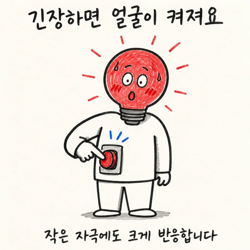 인천 송도 감정홍조 · 안면홍조 · 정서적 홍조