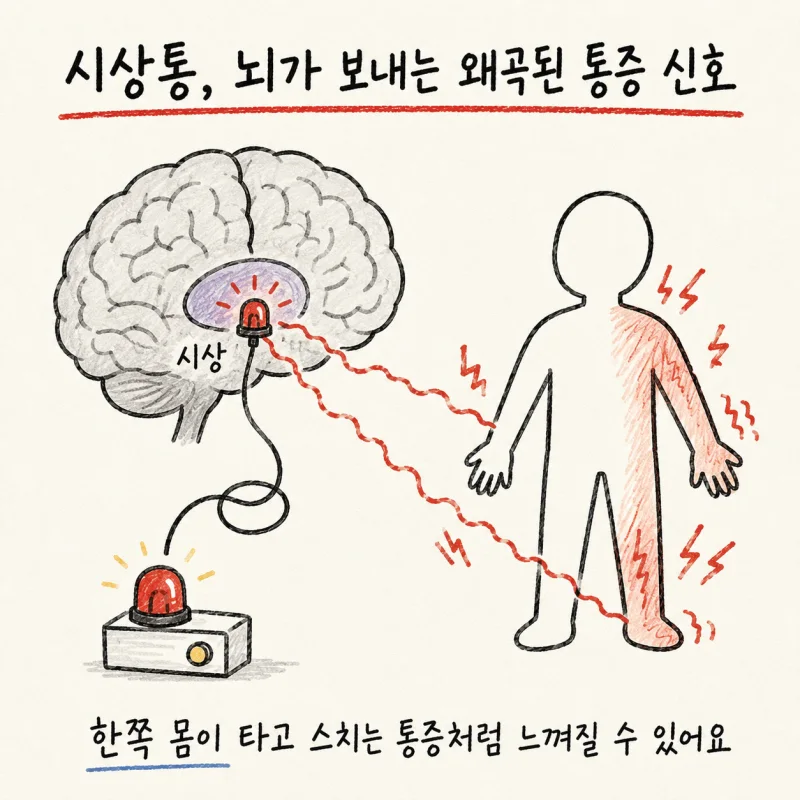 인천 송도 시상통 · 중추성 통증 · 뇌졸중 후 통증