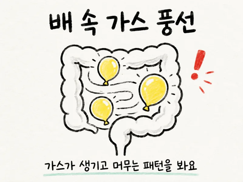 인천 송도 잦은 방귀 · 복부 팽만 · 과도한 방귀 · 방귀 자주