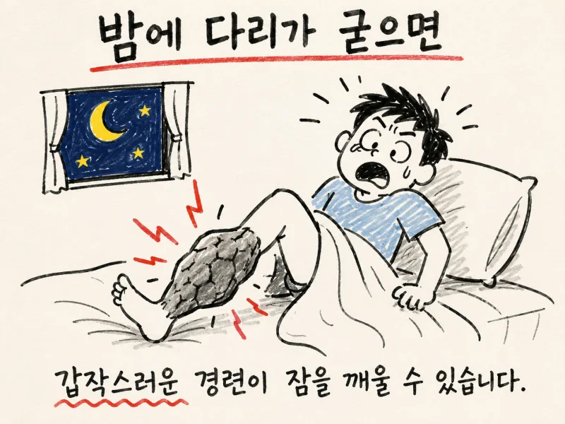 인천 송도 야간 다리 경련 · 전근 · 다리 쥐
