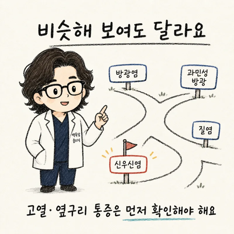 검사는 정상인데 왜 계속 불편할까요?