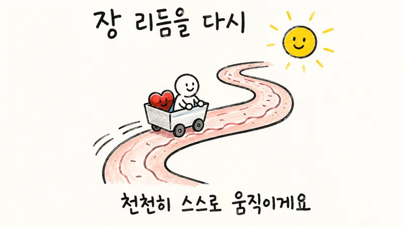 만성 변비 치료 단계별 경과