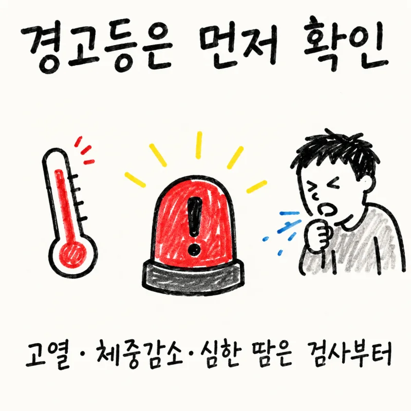 치료 단계별 경과