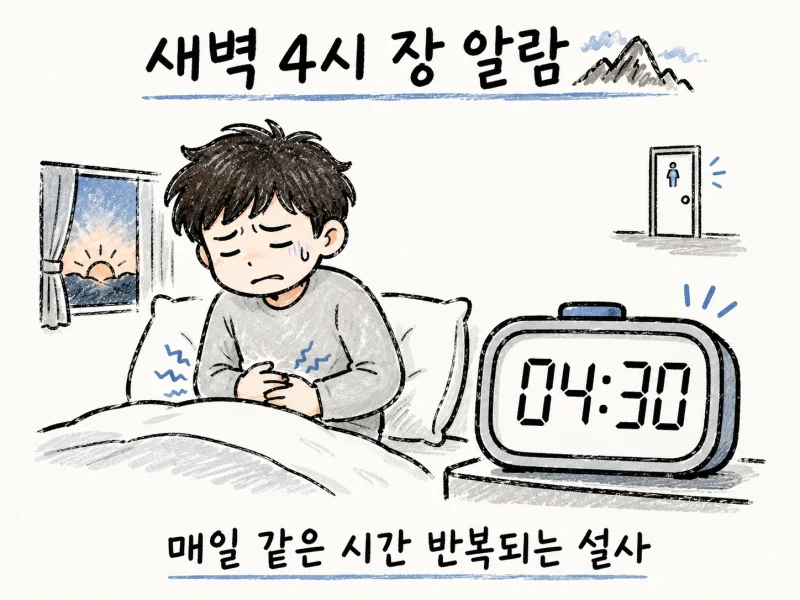인천 송도 새벽 설사 · 오경설사 · 밤 설사