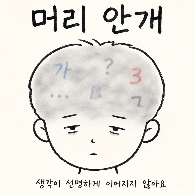 인천 송도 브레인포그 · 머리 멍함 · 인지 저하
