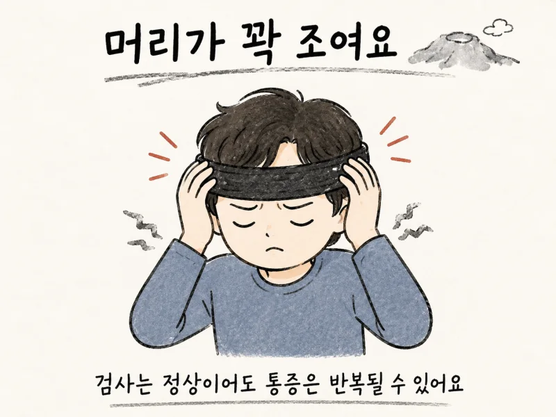 인천 송도 긴장성두통 · 긴장형 두통 · 근수축성 두통
