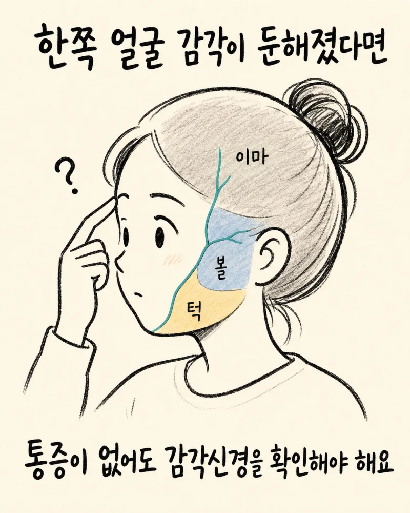 한쪽 얼굴과 두피 감각저하가 갑자기 생겼다면 | 인천 송도 삼차신경병증