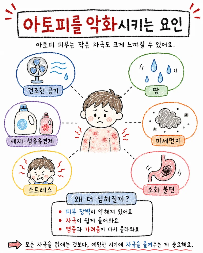 아토피 환자분들을 진료하다 보면 비슷한 이야기를 자주 듣습니다.