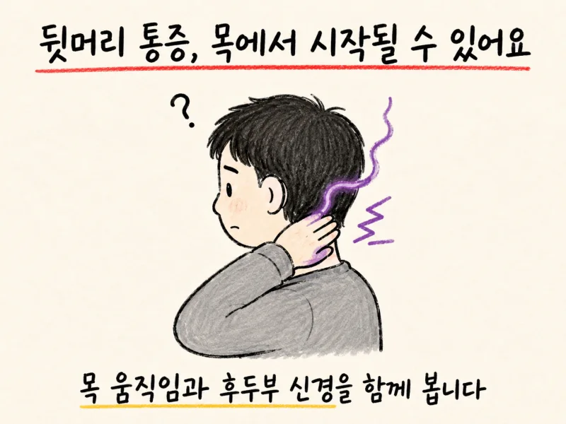 인천 송도 경추성 두통 · 뒷머리통증 · 후두신경통